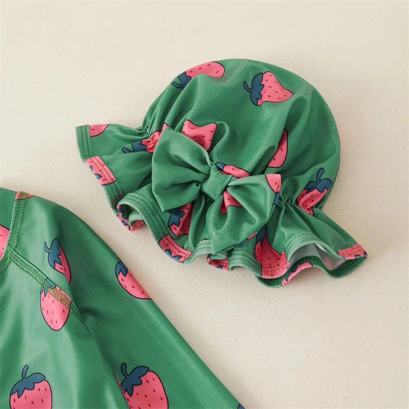 Summer Berries Rash Guard Swim Set