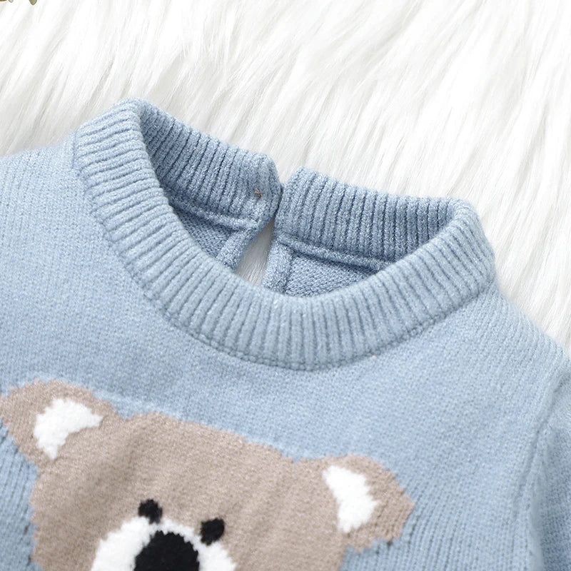 Knitted Baby Boy Playsuit Set