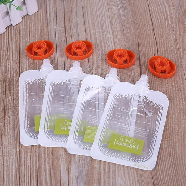 10-Pack Baby Food Squeeze Pouches