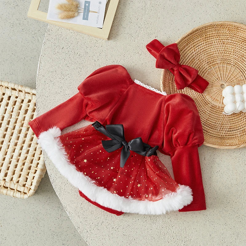 Baby Girls Christmas Romper Dress