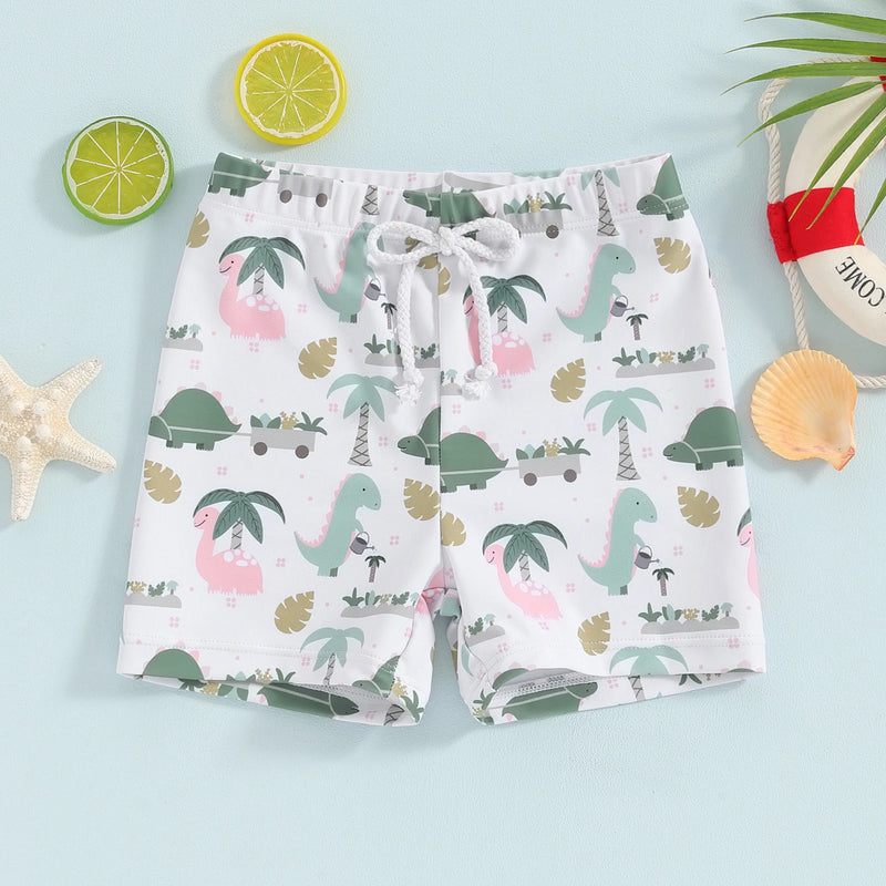 Toddler Boys Printed Swim Shorts