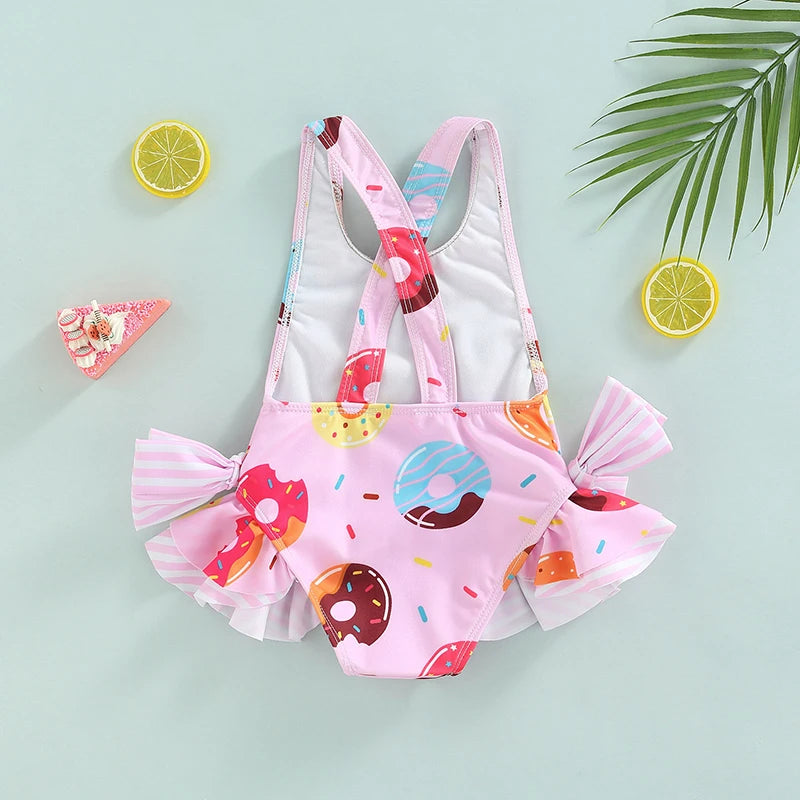 Sweet Treats Ruffled Bowknot Triangle Swimsuit