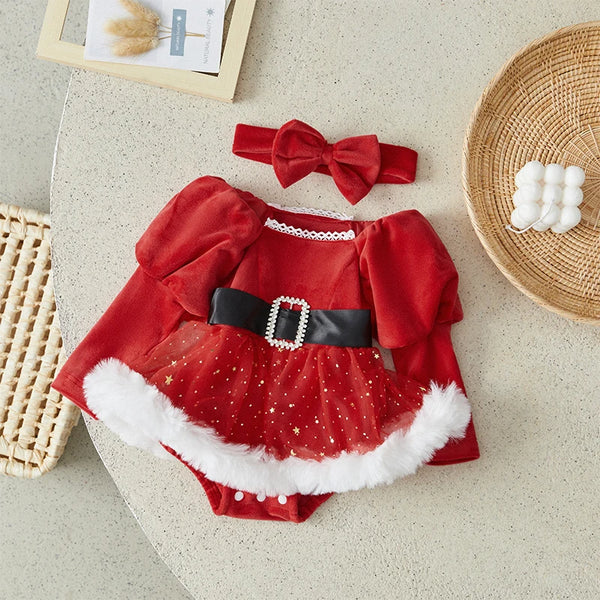 Baby Girls Christmas Romper Dress