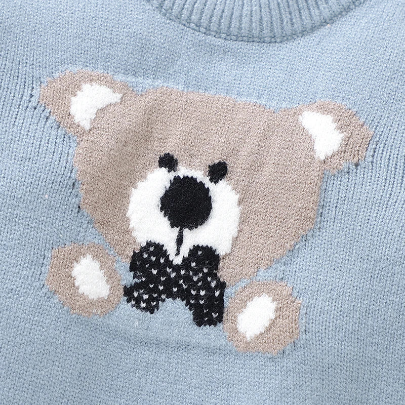 Knitted Baby Boy Playsuit Set