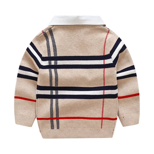 Boys Plaid Sweater